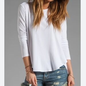 NWT Theory Ribbed Viscose Alania B Pullover Gray Long Sleeve Size M